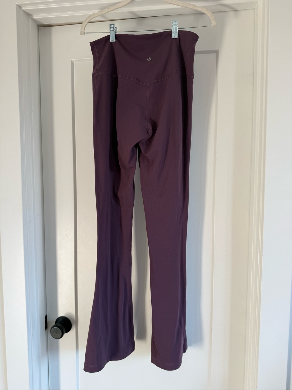 Lululemon High-Waist Purple Flare Yoga Pants - Picture 2 of 4